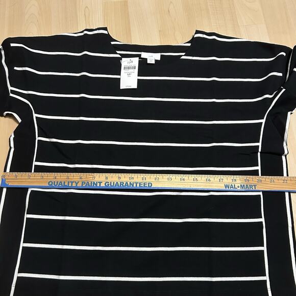 J. Jill Mixed-Stripe Long-Sleeve Top Size MP NWT - Picture 4 of 6